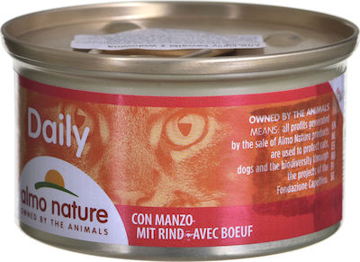 Almo Nature Daily Wet Food for Adult Cats In Can with Calf 1pc 85gr