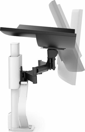 Ergotron Trace Halterung Auf dem Schreibtisch Monitor bis 38" mit Arm Weiß
