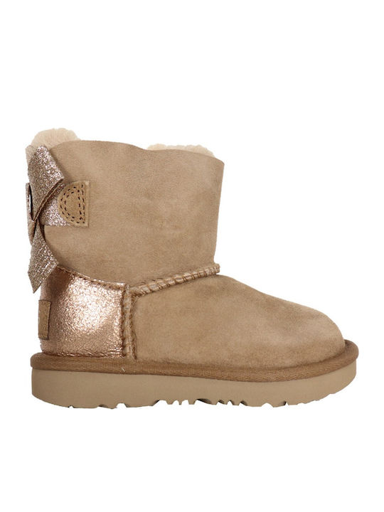 1123617 Suede Kids Boots Brown