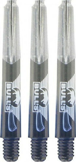 Bull's X Ray Shaft Short Black Queues for Darts 3pcs