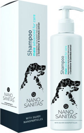 Nanosanitas Silver Male Advanced Fur Care Shampoo Dog with Fabric Softener 250ml