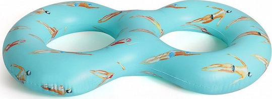 The Nice Fleet Nice Fleet XL Stinson Inflatable Float for Sea 2 Persons Turquoise 190cm