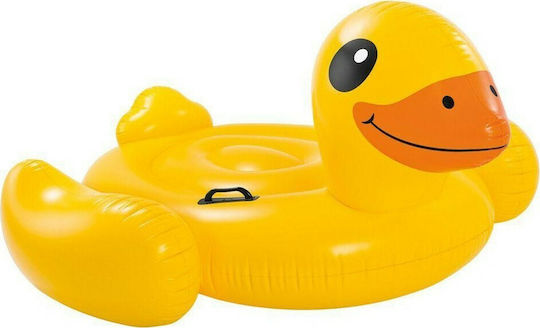 Intex Παιδικό Φουσκωτό Ride On Θαλάσσης Πάπια με Χειρολαβές Κίτρινο 147x147cm