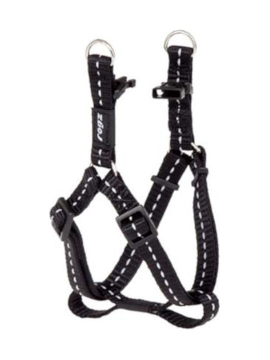 Rogz Ham pentru câini Utility Step In Nitelife Ham de câine negru Negru Mici RGSSJ14A