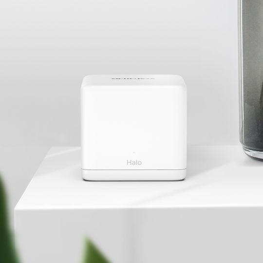 Mercusys Halo H30G v1 WiFi-Mesh-Netzwerk Zugriffspunkt Wi‑Fi 5 Dualband (2,4 & 5 GHz) in Dreifach-KIt