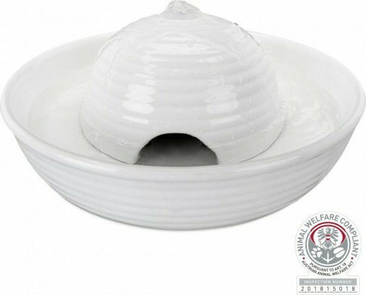 Trixie Vital Flow Ceramic Waterer / Fountain for Dog 800ml in White Color 24468