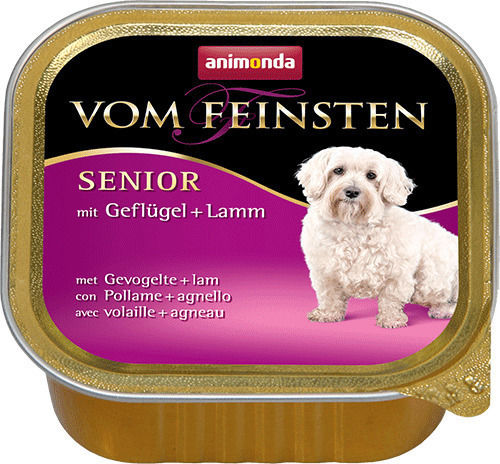 Animonda Vom Feinsten Wet Food for Senior Dogs in Trays with Lamb, Poultry and Pork Grain-Free 150gr