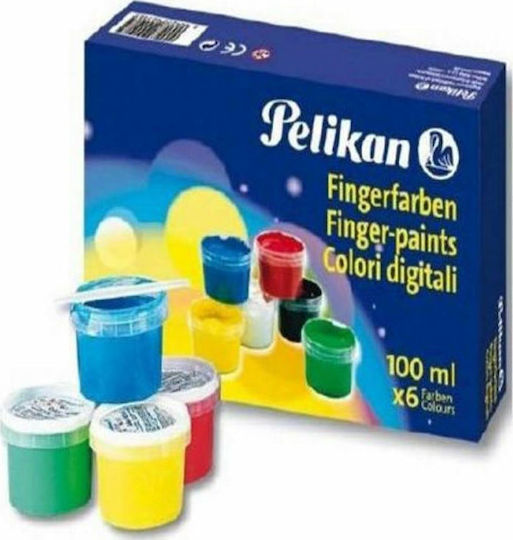 Pelikan Finger Paints Σετ Δακτυλομπογιές 100ml 6τμχ
