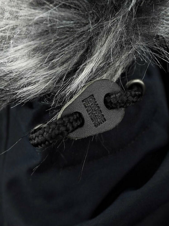 Griffen Winter Jacke Parka Wasserdicht Schwarz