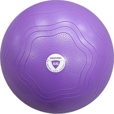 Live Pro Core Fit Β-8201-55 Pilates Ball 55cm 1kg Purple