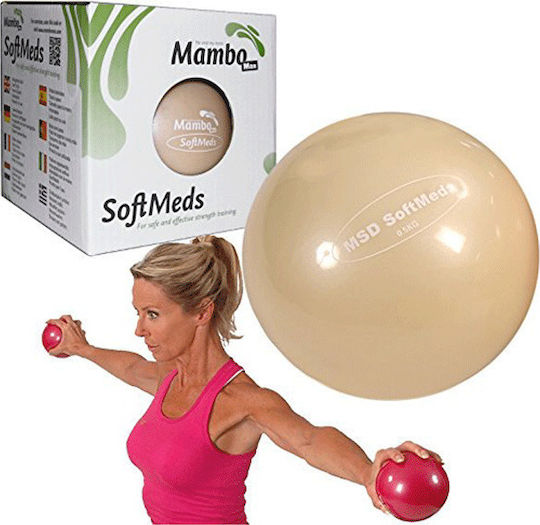Mambo Max Mini Μπάλα Pilates 10cm 0.5kg σε μπεζ χρώμα