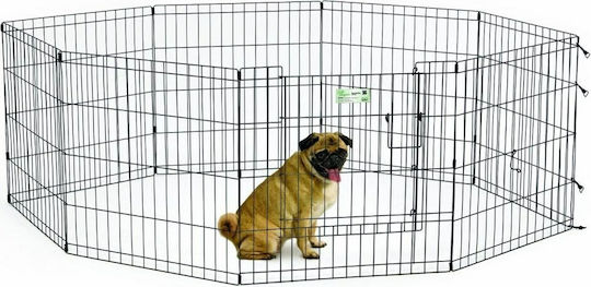 Midwest Foldable Park Dog Octagon Without Bottom 61x61 cm. made of Metal in Gold Color 61 x 61cm 5sq.m.