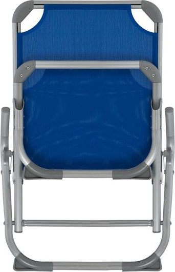 Freebox Small Chair Beach Aluminium with High Back Blue 56x70cm