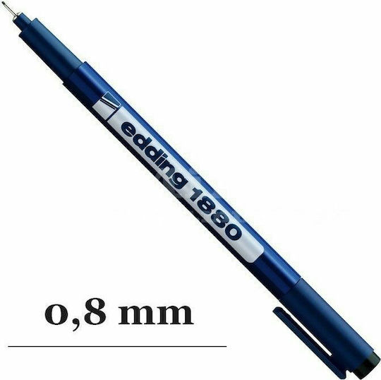 Edding 1880 Drawliner Маркер за Рисуване 0.8мм Черен
