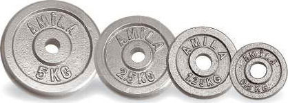 AMILA Set of Plates Metal 1 x 1kg Ø28mm