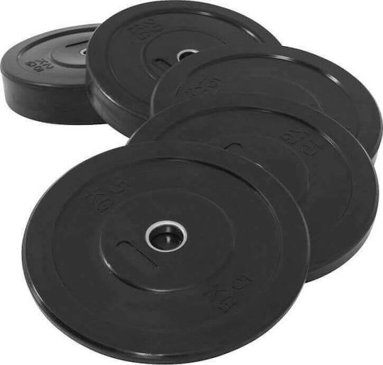 Optimum Set of Plates Olympic Type Rubber 1 x 25kg Φ50mm