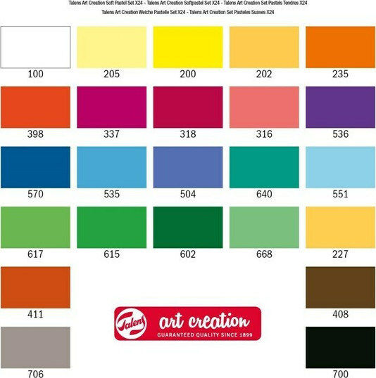 Royal Talens Soft Pastels Crayons Set Ξηροπαστέλ 24 Colours