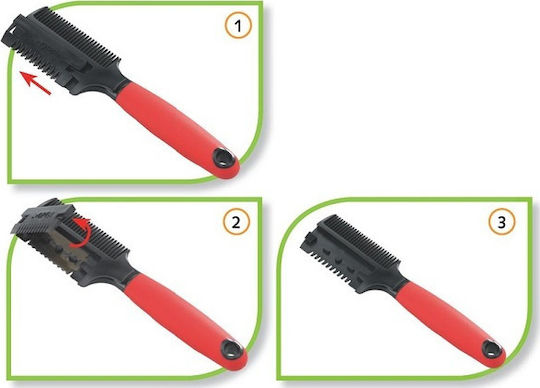 Ferplast Comb for Misc Hair Lengths Double Sided for Coat Grooming