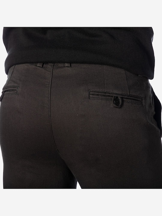 Trousers Chino Elastic in Regular Fit Anthracite