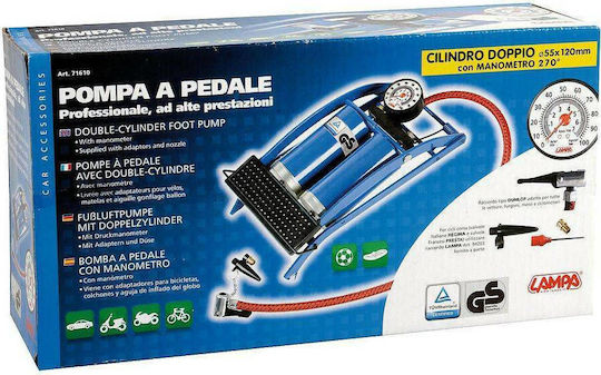 Lampa 7161.0lblm L7161.0 Pump Air Pump Foot with Manometer