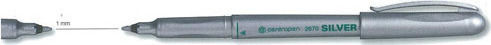 Centropen Permanent Marker 1.5mm Silver