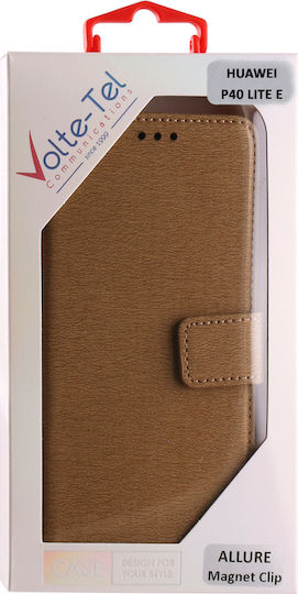 Volte-Tel Allure Magnet Wallet Δερματίνης Χρυσό (Huawei P40 Lite E)