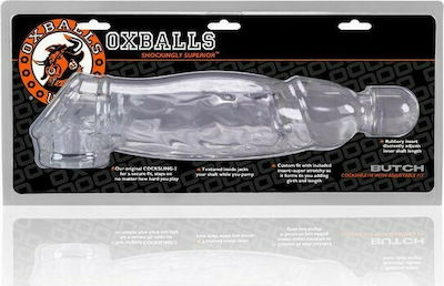 Oxballs Penis Sheath With Adjustable Fit Sleeve Clear