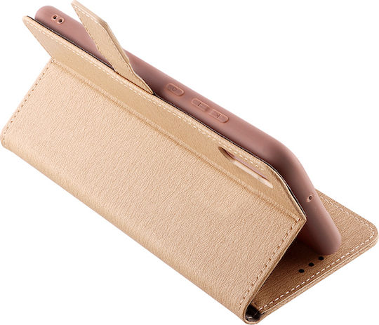 Volte-Tel Allure Magnet Brieftasche Synthetisches Leder Gold (Huawei P40 Lite)