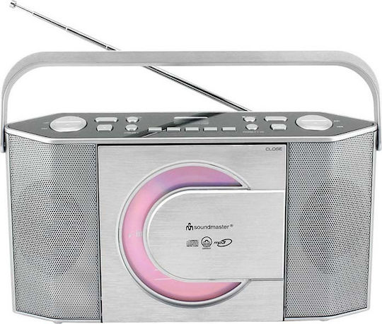 Soundmaster RCD1755 Преносима Аудиосистема с CD / Радио Сребрист