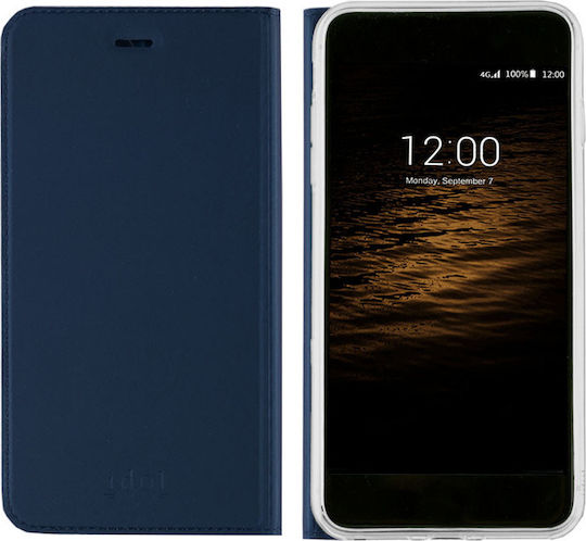 Idol 1991 Prime Magnet Книга Изкуствена кожа Син (Galaxy Note 8)
