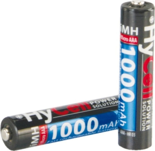 Hycell Wiederaufladbare Batterien AA Ni-MH 1000mAh 1.2V 4Stück