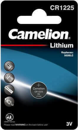 Camelion Lithium Watch Battery CR1225 3V 1pcs