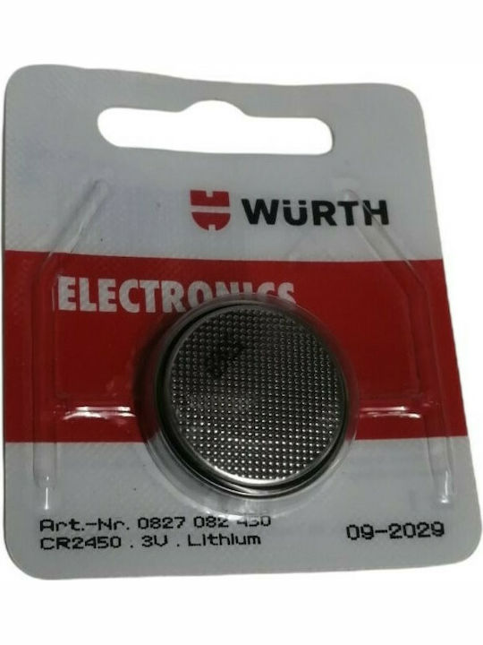 Wurth Μπαταρία Λιθίου Ρολογιών CR2450 3V 1τμχ