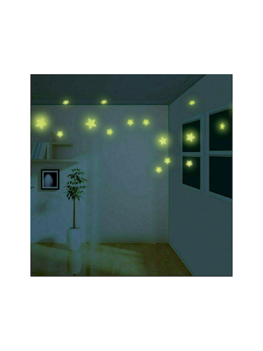 4M Kinder Wandsticker Wand Leuchtend Planets & Novastars 20Stück