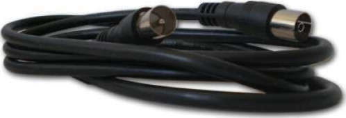 Cablu De Antenă 3c2v 1,5m Coaxial De Sex Masculin-Coaxial De Sex Feminin Negru Oem