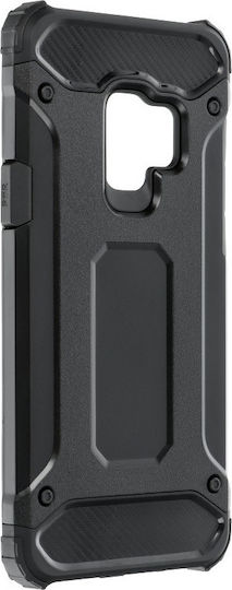 Hurtel Tough Armor Back Cover Plastic Black (Galaxy S9)