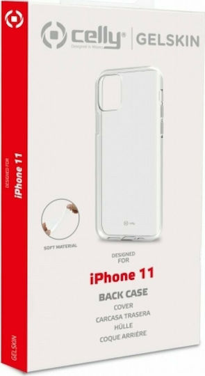 Celly Gelskin Back Cover Σιλικόνης Διάφανο (iPhone 11)