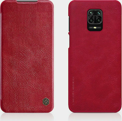 Nillkin Qin Carte Piele artificială Roșu (Redmi Note 9S / 9 Pro / 9 Pro Max - Redmi Note 9S / 9 Pro / 9 Pro Max)