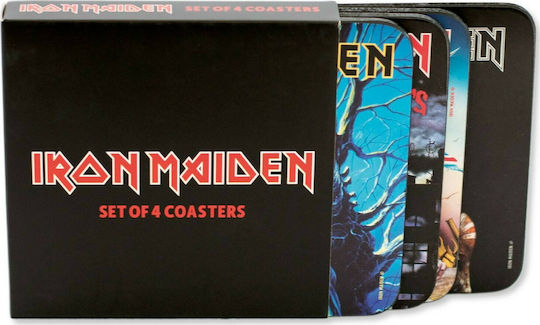 Polybag Iron Maiden Σουβέρ από Φελλό Πολύχρωμο 4τμχ