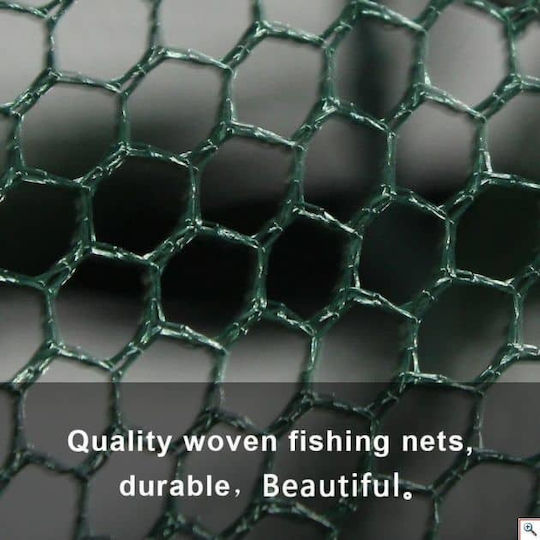 Tpster Foldable Fishing Trap with 6 Entries Diameter 90cm Length 90cm