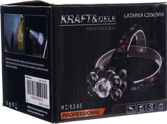 Kraft & Dele Lumină de lucru și de sit, cu baterie Lanternă Frontală LED IP45