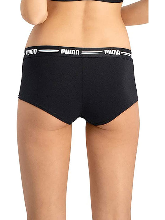 Βαμβακερά Γυναικεία Boxer 2Pack Μαύρα