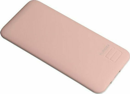 Puridea S2 Power Bank 10000mAh με 2 Θύρες USB-A Ροζ