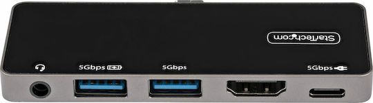 StarTech USB-C Docking Station με HDMI 4K PD Μαύρο (DKT30ICHPD)