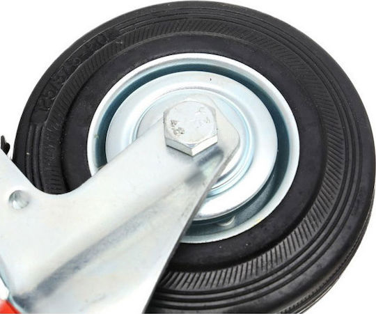 Kraft & Dele KD467 Ρόδα Περιστρεφόμενη με Φρένο 125mm