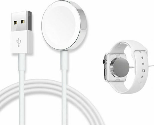 Apple Apple Watch Magnetic Charging Cable (1m) Зарядно за Apple Watch Бялς