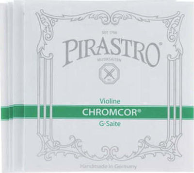 Pirastro Сет Стомана Хорди за Цигулка 4/4 Chromcor 4/4 Е-топка Конверт