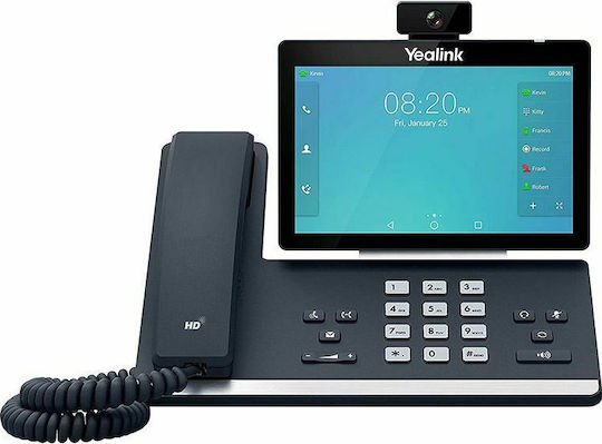 Yealink SIP-T58A with Camera Cu fir Telefon IP 16 linii Negru
