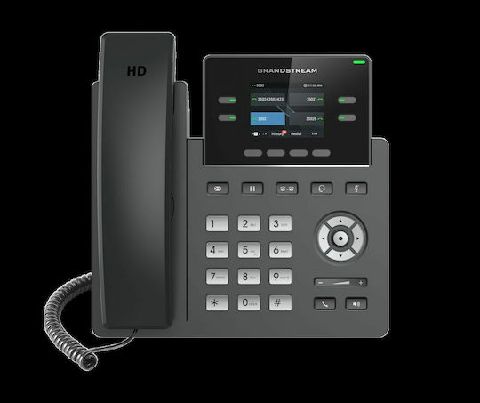Grandstream GRP2612P Ενσύρματο Τηλέφωνο IP 2 γραμμών Μαύρο