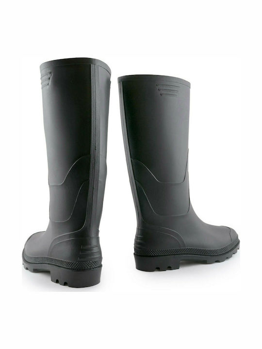Love4shoes Love4shoes Non-Slip Work Wellies Knee Black